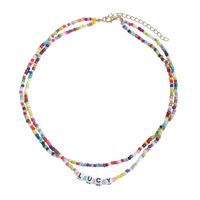 Wholesale Jewelry Letters Colorful Bead Necklace Bracelet Set Nihaojewelry sku image 12