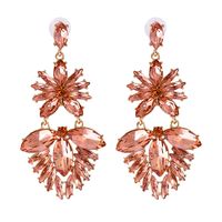 Nihaojewelry Fashion Color Diamond Alloy Geometric Earrings Wholesale Jewelry sku image 3