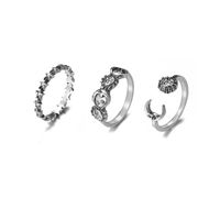 Wholesale Jewelry Retro Star And Moon 7-piece Set Ring Nihaojewelry sku image 2