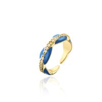 Nihaojewelry Wholesale Jewelry New Copper Inlaid Zircon Electroplating Opening Ring sku image 3