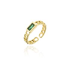 Nihaojewelry Wholesale Jewelry  Fashion Simple Chain Copper Zircon Open Ring sku image 4
