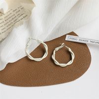 Wholesale Jewelry Korean Geometric Circle Twist Earrings Nihaojewelry sku image 1