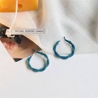 Großhandel Schmuck Koreanische Geometrische Kreis Twist Ohrringe Nihaojewelry sku image 3