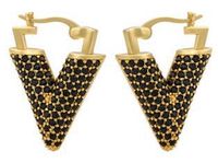 Nihaojewelry Wholesale Jewelry Colored Micro-inlaid Zircon Inverted Triangle Copper Earrings sku image 8