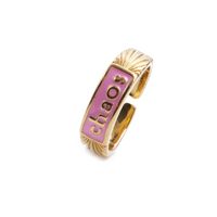 Nihaojewelry Simple Letters Dripping Oil Copper Inlaid Zircon Ring Wholesale Jewelry sku image 5