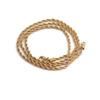 Nihaojewelry Retro Twist Chain Letter Heart Pendant Stainless Steel Necklace Wholesale sku image 2