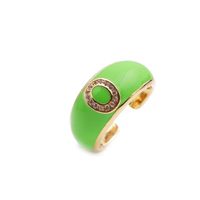 Nihaojewelry Fashion English Letters Drop Oil Micro-inlaid Zircon Adjustable Ring Wholesale Jewelry sku image 15