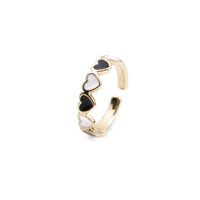 Nihaojewelry Drop Oil Heart Opening Adjustable Ring Wholesale Jewelry sku image 6