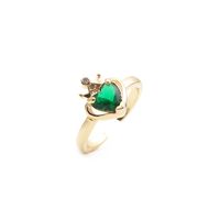 Nihaojewelry Micro-inlaid Zircon Crown Heart Copper Adjustable Ring Wholesale Jewelry sku image 1