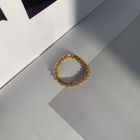 Großhandel Schmuck Retro Unregelmäßiger Geometrischer Kupferring Nihaojewelry sku image 1