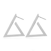 Wholesale Jewelry Simple Metal Alloy Triangle Earrings Nihaojewelry sku image 2