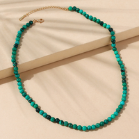 Nihaojewelry Wholesale Jewelry Retro Natural Turquoise Beads Necklace sku image 1