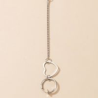 Nihaojewelry Bijoux En Gros Mode Coeur Creux Cercle Chaîne Gland Boucles D&#39;oreilles En Alliage main image 3
