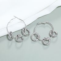 Wholesale Jewelry Retro Simple Alloy Multiple Circle Earrings Nihaojewelry main image 5