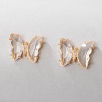 Nihaojewelry Wholesale Jewelry New Korean Transparent Acrylic Butterfly Earrings main image 5