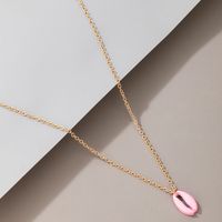 Nihaojewelry Wholesale Jewelry New Simple Pink Shell Pendent Clavicle Chain main image 3