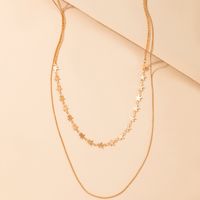 Nihaojewelry Wholesale Jewelry New Fashion Star Chain Double-layer Necklace main image 5