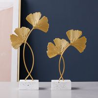 Nihaojewelry Ginkgo Biloba Terrazzo Bottom Metal Craft Decoration Wholesale Accessories main image 1