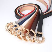 Wholesale Simple Solid Color Metal Pin Buckle Type Belt Nihaojewelry main image 6