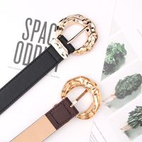 Wholesale Simple Solid Color Metal Pin Buckle Type Belt Nihaojewelry main image 4