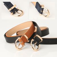 New Women's Belt Belt Korean Style Women's Simple Pu Leather Decorative Jeans Pant Belt Student Belt Manufacturer Batch main image 1