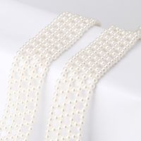 Wholesale Fashion Elastic Pearl Beaded Belt Nihaojewelry main image 4