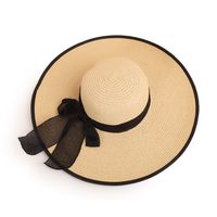 Wholesale Fashion Bows Big Eaves Sunshade Straw Hat sku image 8
