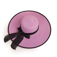 Wholesale Fashion Bows Big Eaves Sunshade Straw Hat sku image 10