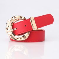 Wholesale Simple Solid Color Metal Pin Buckle Type Belt Nihaojewelry sku image 1