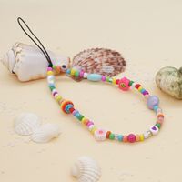 Wholesale Accessories Bohemian Mixed Color Beads Acrylic Mobile Phone Strap Nihaojewelry main image 4
