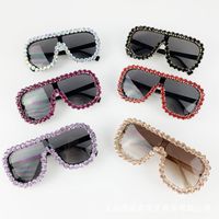 Wholesale Accessories Color Diamond Frame Sunglasses Nihaojewelry main image 3