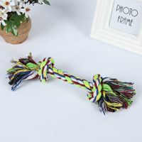 Wholesale Simple Large Double Knot Molar Woven Cotton Rope Pet Toy Nihaojewelry main image 5