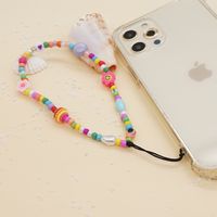 Wholesale Accessories Bohemian Mixed Color Beads Acrylic Mobile Phone Strap Nihaojewelry sku image 1