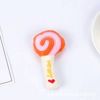Wholesale Simple Multi-color Fruit Cartoon Animal Shape Bite Resistant Vocal Pet Toy Nihaojewelry sku image 5