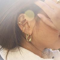 Wholesale Alloy Hollow Geometric Ear Bone Clip Nihaojewelry main image 5