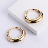 Simple Style Geometric Plating Stainless Steel No Inlaid 18K Gold Plated Earrings main image 6