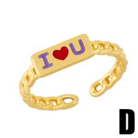 Wholesale Retro Couple Hollow Chain Copper Ring Nihaojewelry main image 6