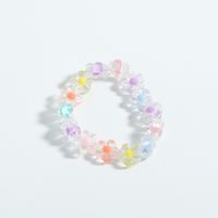 Fashion Colored Flower Bead Elastic Rope Bracelet Earrings Set Wholesale Nihaojewelry main image 5