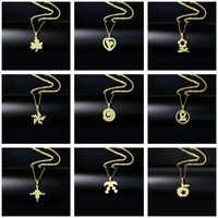 Wholesale Fashion Stainless Steel Leaf Heart Pendent Clavicle Chain Nihaojewelry main image 1