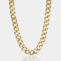 Vintage Solid Color Wide Thick Chain Stainless Steel Necklace Wholesale Nihaojewelry main image 3