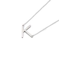 En Gros Nouveau Style 26 Lettres Anglaises En Acier Titane Clavicule Collier Nihaojewelry sku image 11