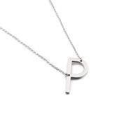 En Gros Nouveau Style 26 Lettres Anglaises En Acier Titane Clavicule Collier Nihaojewelry sku image 16