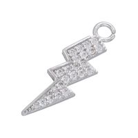 Wholesale Micro-inlaid Colored Diamond Lightning Pendant Nihaojewelry sku image 2