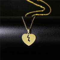 Wholesale Fashion Stainless Steel Leaf Heart Pendent Clavicle Chain Nihaojewelry sku image 22