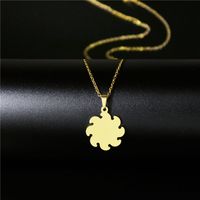 الجملة أزياء الفولاذ المقاوم للصدأ ورقة القلب معلقة الترقوة سلسلة Nihaojewelry sku image 23