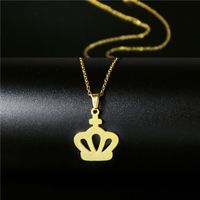 Wholesale Fashion Stainless Steel Leaf Heart Pendent Clavicle Chain Nihaojewelry sku image 24