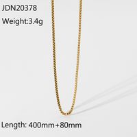 Fashion Stainless Steel Titanium Steel Plating Gold Plated Pendant Necklace sku image 1