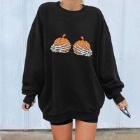 Fashion Pumpkin Ice Cream Print Pullover Sweater Wholesale Nihaojewelry main image 10