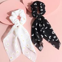 Daisy Floral Streamer Hair Scrunchies Wholesale Nihaojewelry main image 1