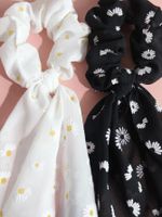 Daisy Floral Streamer Hair Scrunchies Wholesale Nihaojewelry main image 5